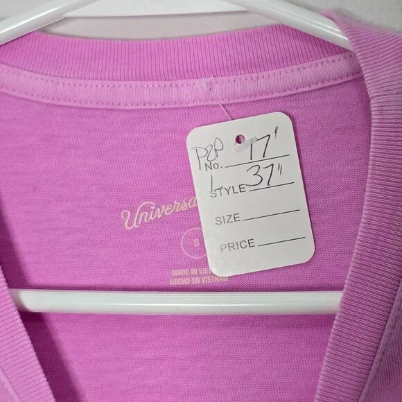 Universal Thread Women's Pink Short Sleeve Shirt Dress w. Side Ruching Sz Small - Picture 4 of 4